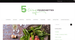 Desktop Screenshot of cinqfourchettes.com
