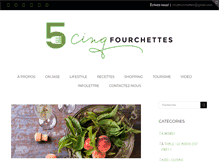 Tablet Screenshot of cinqfourchettes.com